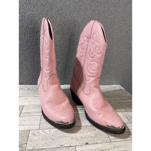Smoky Mountain Boots Youth Girls Size 3.5 Pink Embroidered Cowgirl Western
